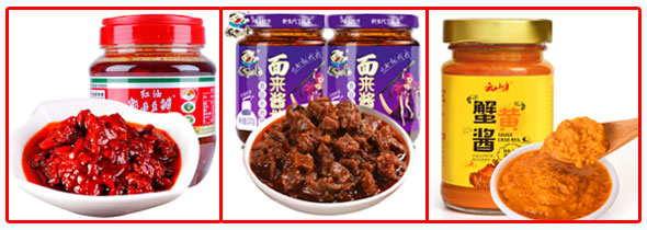 星火醬料食品灌裝生產線灌裝樣品展示