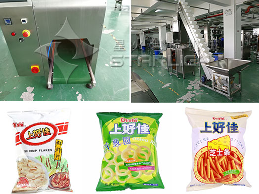 自動化袋裝上好佳包裝機-全自動上好佳機包裝機生產線細節及樣品圖