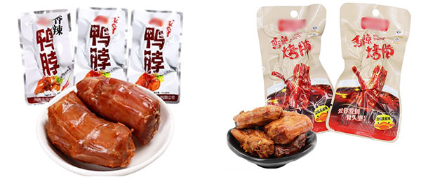 鴨脖真空包裝設備樣品圖